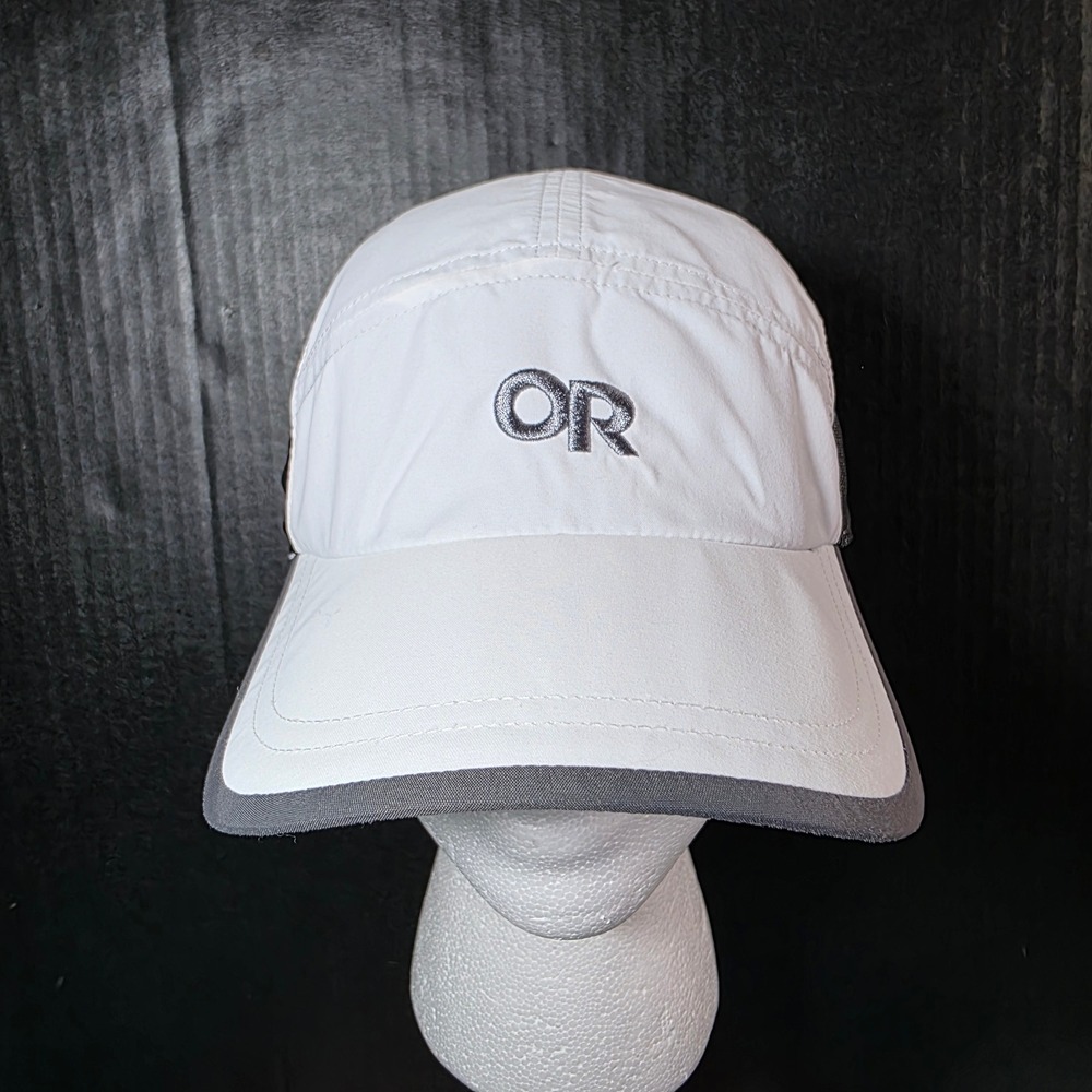 Outdoor Research Swift Cap Unisex OS White Grey Mesh Trail Running Hiking Hat